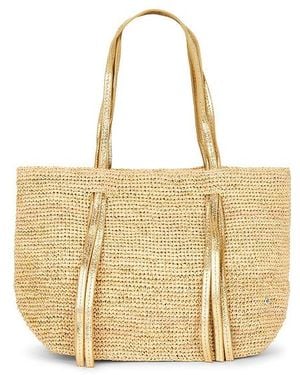 Flora Bella Indore Large Crochet Raffia Tote Bag - Natural
