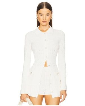 Devon Windsor Langärmeliges Minikleid Leona - Weiß
