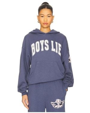 Boys Lie Too Deep Racer Hoodie - Blue