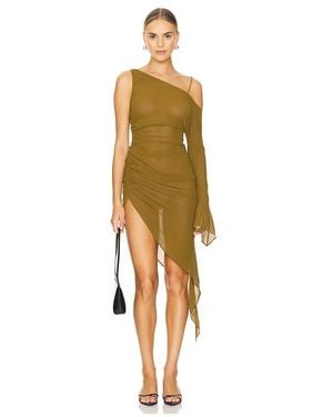 h:ours Rei Midi Dress - Green