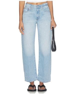 Pistola Donny Rolled Hem Boyfriend Jeans en Blue - Bleu