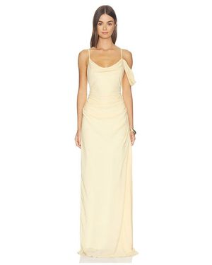 With Harper Lu Draped Gown - Natural
