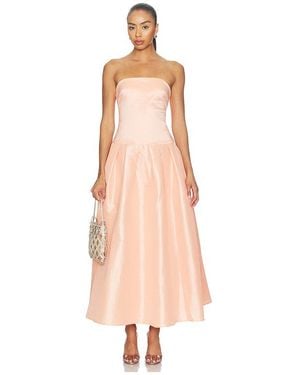 MORE TO COME Cambria Strapless Dress - Orange