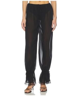 superdown Nara Sheer Balloon Pant - Black