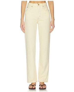 SLVRLAKE Denim London High Rise Straight Leg Jeans - White
