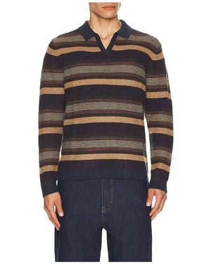 Marine Layer Liam Sweater Polo - Black