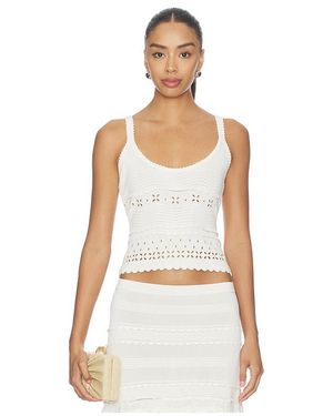 Ulla Johnson Esme Eyelet Knit Camisole - White
