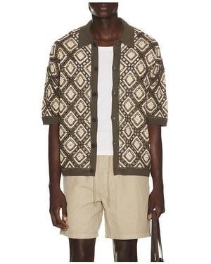 AllSaints Morena Knitted Shirt - Natural