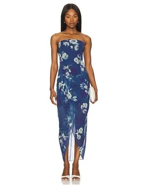 Amanda Uprichard Lotus Dress - Blue