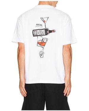 Percival Perci And Rossi Martini Oversized T-Shirt - White