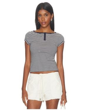 Free People X Intimately Morning Pages Henley - Multicolour