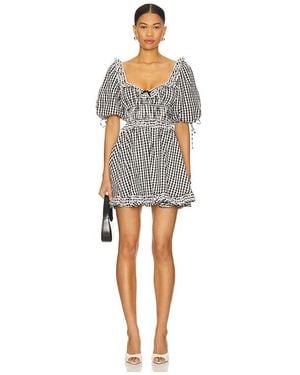 For Love & Lemons Minikleid Jackson - Schwarz