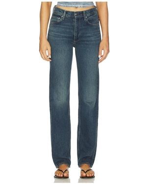 Rag & Bone Harlow Full Length Straight Jeans - Blue