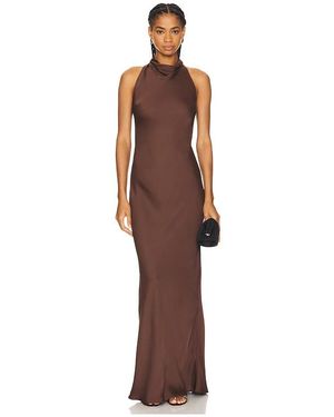 ROTATE BIRGER CHRISTENSEN Lace Maxi Dress - Brown