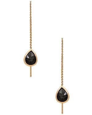 Ettika Threader Earrings - Black