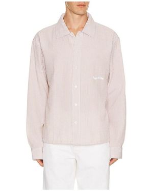 Museum of Peace & Quiet Wordmark Button Up - White