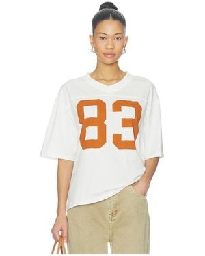 Hype and Vice Ut Austin Football Oversized T-Shirt - Natural