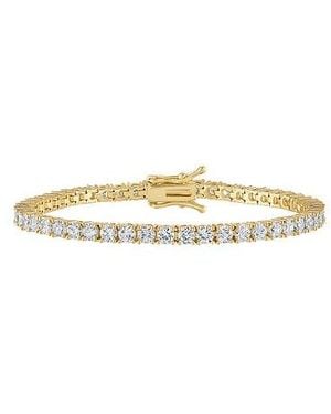 Alexa Leigh Pulsera De Tenis De Cristal En Color Oro Metálico Talla En
