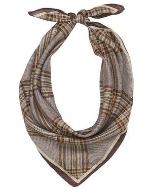 petit moments Schal Plaid - Grau