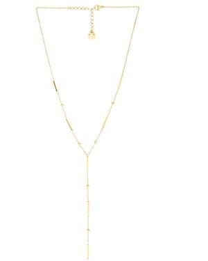 BRACHA Collar Lariat Arlo En Color Oro Metálico Talla - Blanco