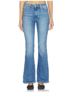 PAIGE High Rise Laurel Canyon Petite Bootcut Jeans - Blue