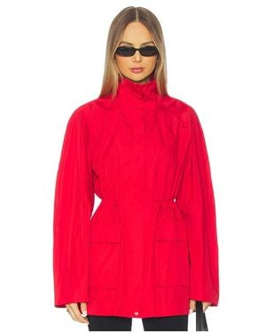 St. Agni Paper Taffeta Parka - レッド