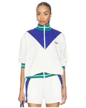 Gcds Color Block Track Jacket - Blue