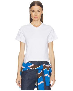 GRLFRND V-Neck Boy Tee - White