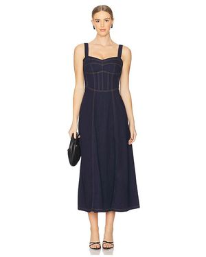 Bardot Lilah Denim Midi Dress - Blue