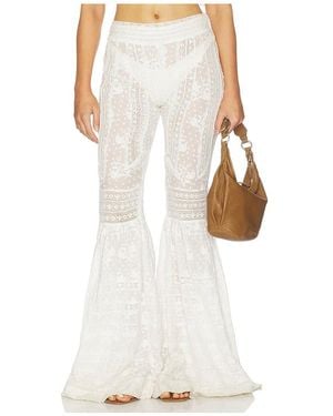 LoveShackFancy Tevla Pant - White
