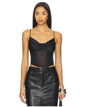 Fleur du Mal Nora Corset Top - Black