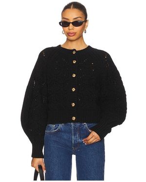 Zimmermann Cardigan Aus Zopfstrick Hypnotic - Schwarz