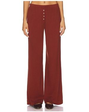 Leset Weite Hose Pointelle - Rot