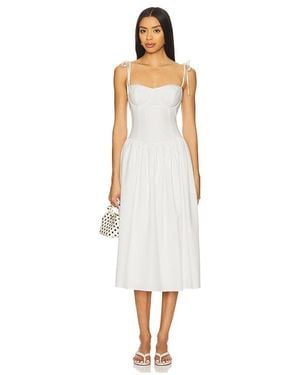 MORE TO COME Theresa Midi Corset Dress - White