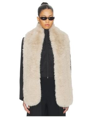 Unreal Fur Pañuelo West End En Color Bronce Talla - Blanco