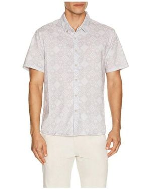 Vintage Summer Button-Down-Bluse Performance - Weiß