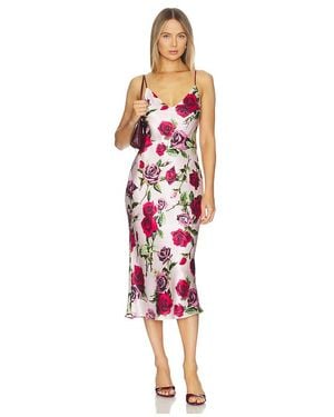 L'Agence Seridie Mid Length Slip Dress - Red
