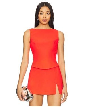 Amanda Uprichard X Revolve Ines Top - Red