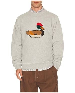 Edmmond Studios SWEAT DUCK HUNT en Grey - Gris