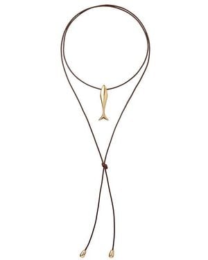 Eliou Minnow Wrap Necklace - Blue