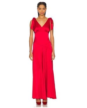 Line & Dot Harles Maxi Dress - Red