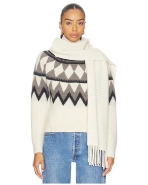 Rag & Bone Mila Textured Scarf - Blue