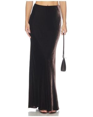 L'Agence 'Agence Zeta Long Skirt - Black