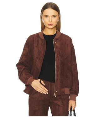 Amanda Uprichard Bomberjacke Aus Wildleder Vero - Braun