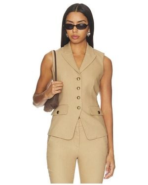 Veronica Beard Benny Vest - Natural