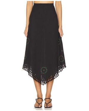 RIXO London Imola Skirt Rose - Black