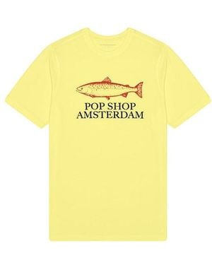 Pop Trading Co. Camiseta Amsterdam Shop En Color Amarillo Talla (También En M, S, Xl/1X)