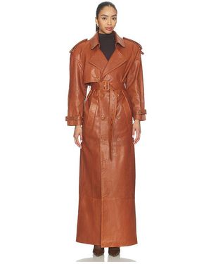 Manokhi Mireia Trench Coat - Orange