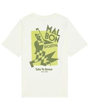 Malbon Golf Sportiva Tee - White