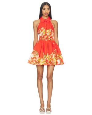 Hemant & Nandita Vestido Dress En Color Naranja Talla (También En S, Xxs, Xs, M, Xxl) - Rojo